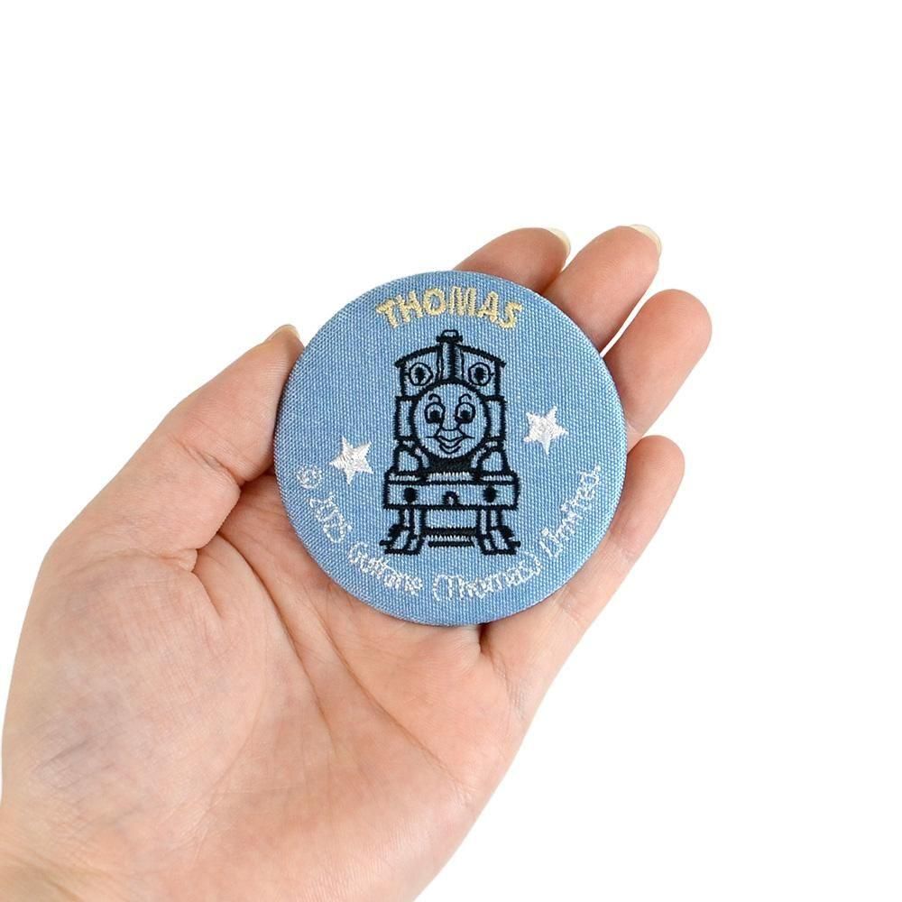 ししゅう缶バッジ (トーマス) デニム