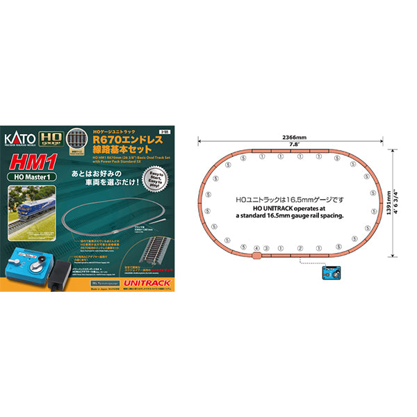 HM1 R670エンドレス線路基本セット