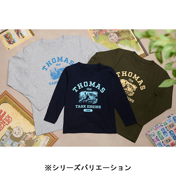 【公式WEBストアオリジナル】トーマス長袖Tシャツ(子供用/ネイビー)