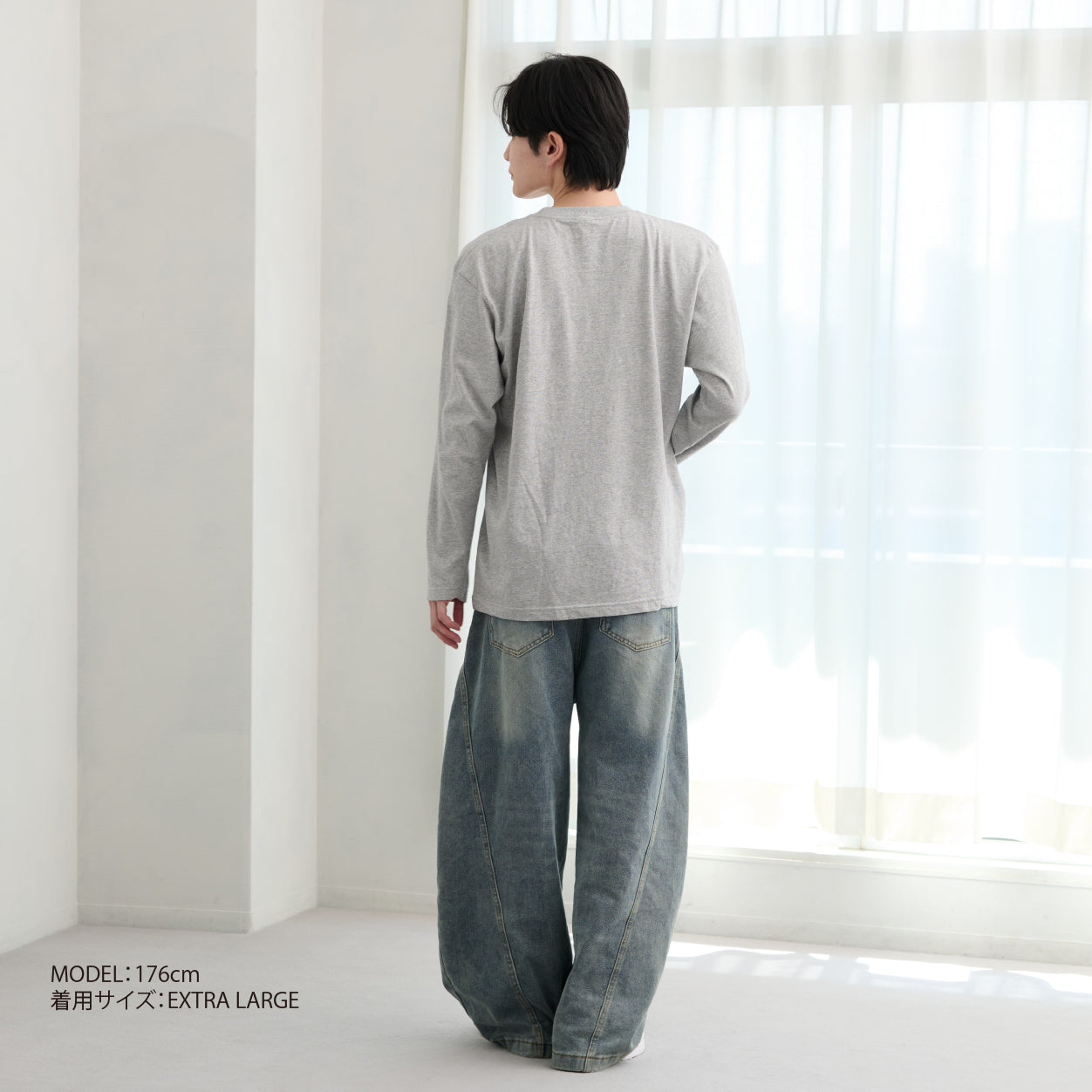 【公式WEBストアオリジナル】トーマス長袖Tシャツ(大人用/杢グレー)