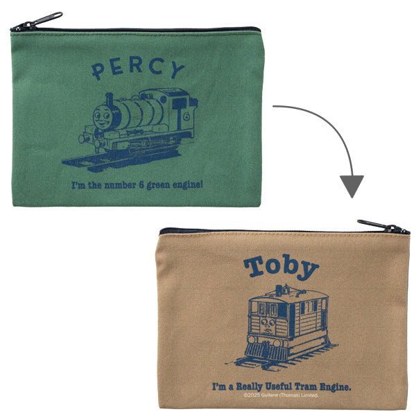 フラットポーチ パーシー&トビー