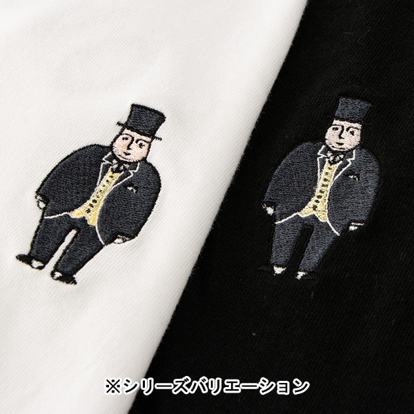 【公式WEBストアオリジナル】OVERWORKED!ロングスリーブTシャツ 白(刺繍&バックプリント)