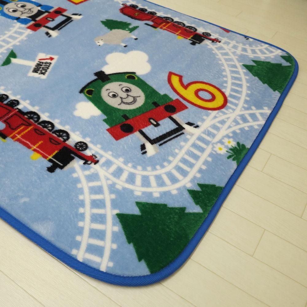 【在庫限り】きかんしゃトーマス/あそべるラグ （90ｘ185cm）