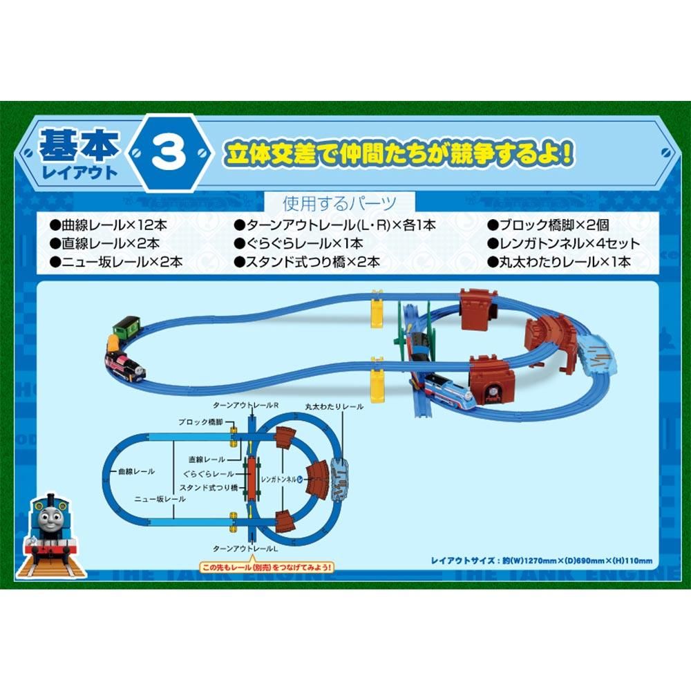 プラレール トーマスがのぼりおり！くみかえアクションレールセット