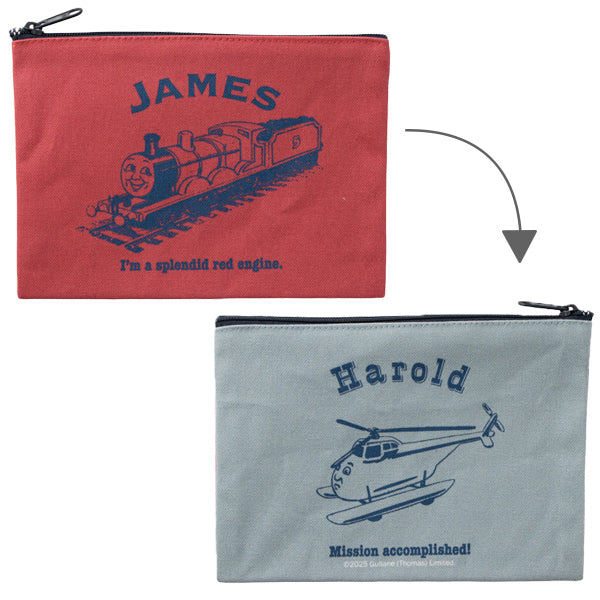 フラットポーチ ジェームス&ハロルド