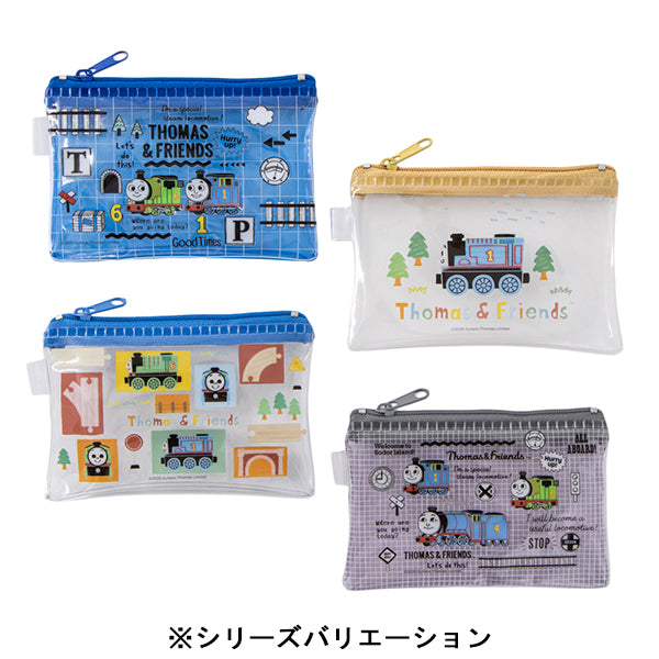 フラットミニポーチ トーマス＆フレンズ（スタンダード／ブルー）
